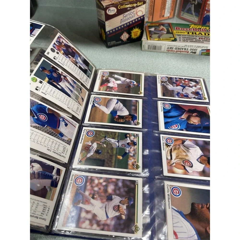 90s Late 80s Baseball cards Cincinnati Reds Tops MVP Cubs Collector Set